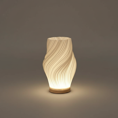 Wavecrest | Contemporary Table Lamp for Bedroom and Desk