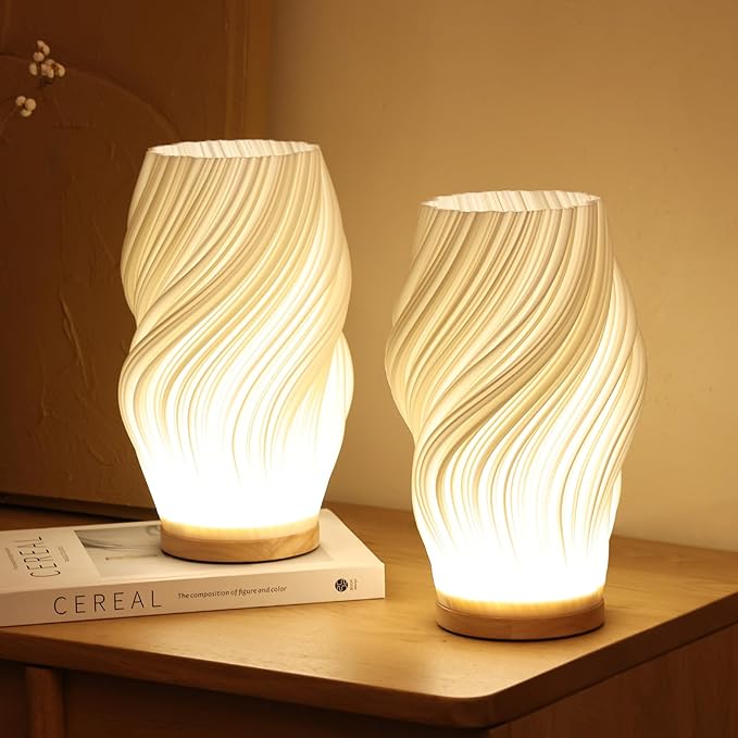 Wavecrest | Contemporary Table Lamp for Bedroom and Desk 1