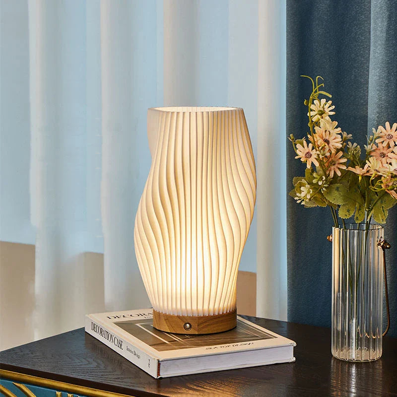 Wavecrest | Contemporary Table Lamp for Bedroom and Desk 4
