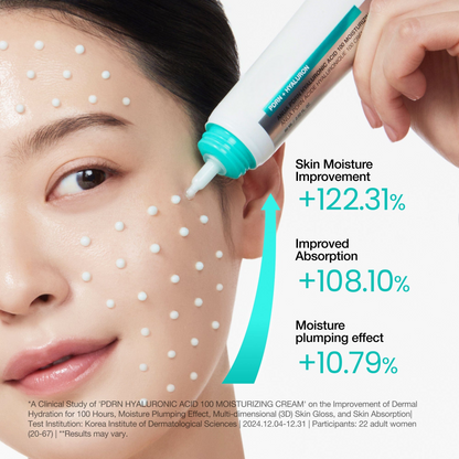 PDRN Hyaluronic Acid 100 Moisturizing Cream for Hydration & Glass Skin