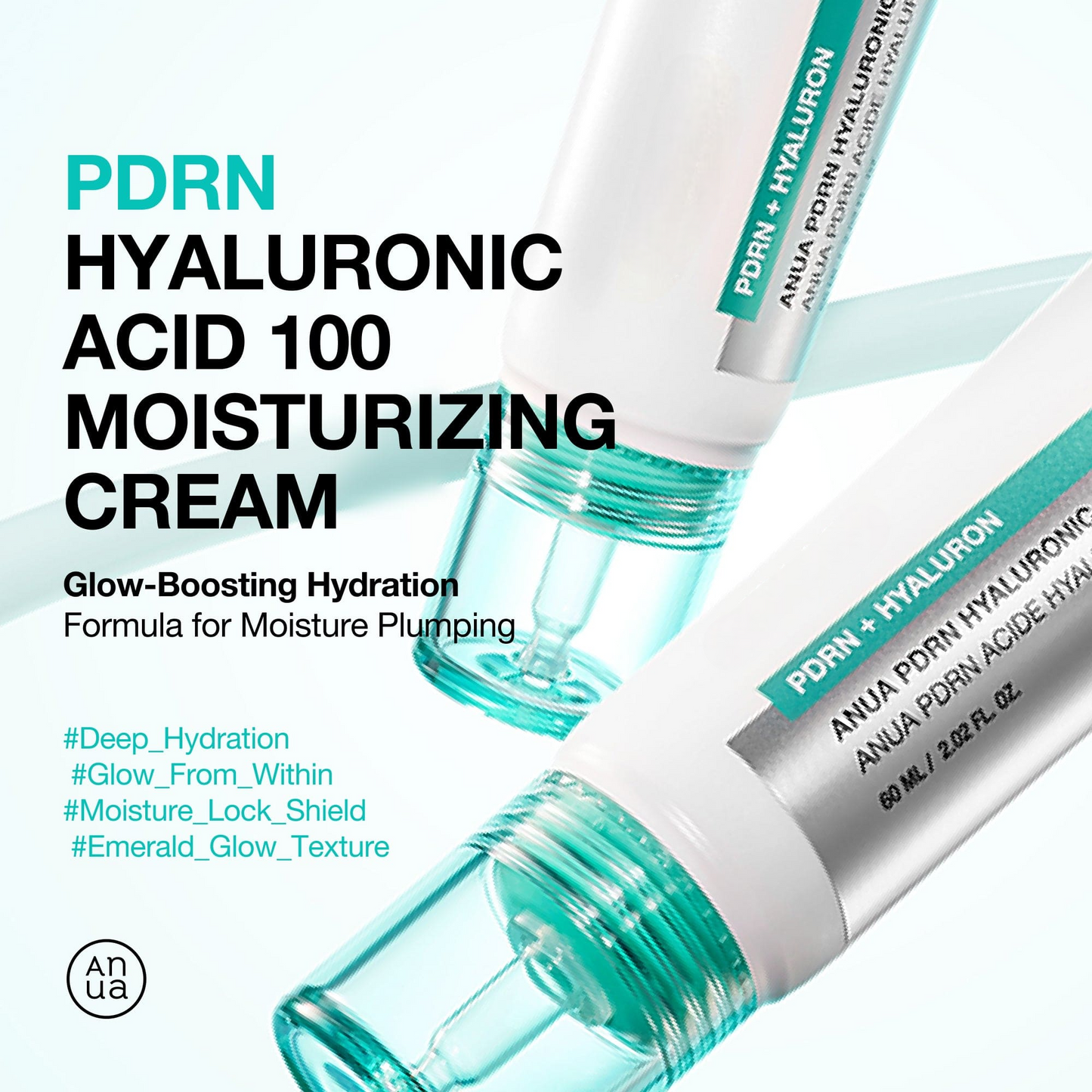 PDRN Hyaluronic Acid 100 Moisturizing Cream for Hydration & Glass Skin