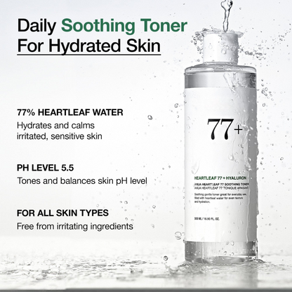 Heartleaf 77 Soothing Toner with Hyaluronic Acid for Hydration & Barrier Support