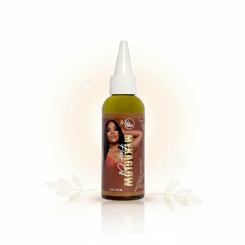 Myka Grow Hair Oil with Castor Oil and Coconut Oil for Fuller-Looking Hair