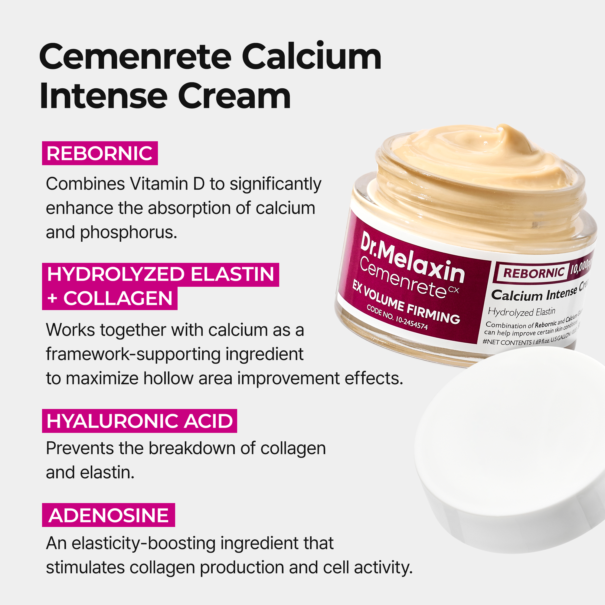 Collagen Boost Eye Care Set with Collagen, Calcium & Elastin for Firming & Hydration