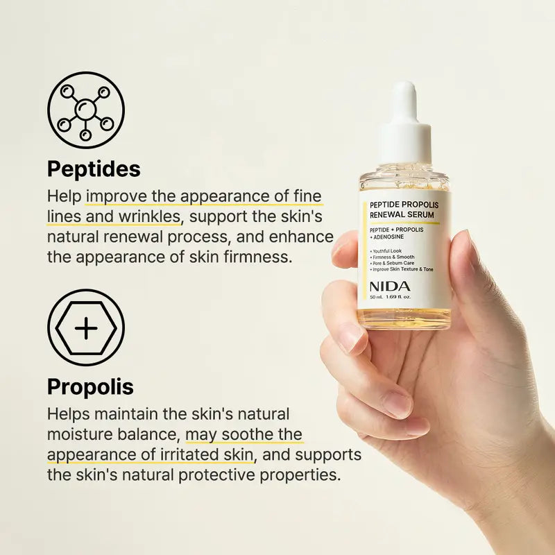 NIDA Hydrating Serum Duo with Hyaluronic Acid & Peptides for Hydration