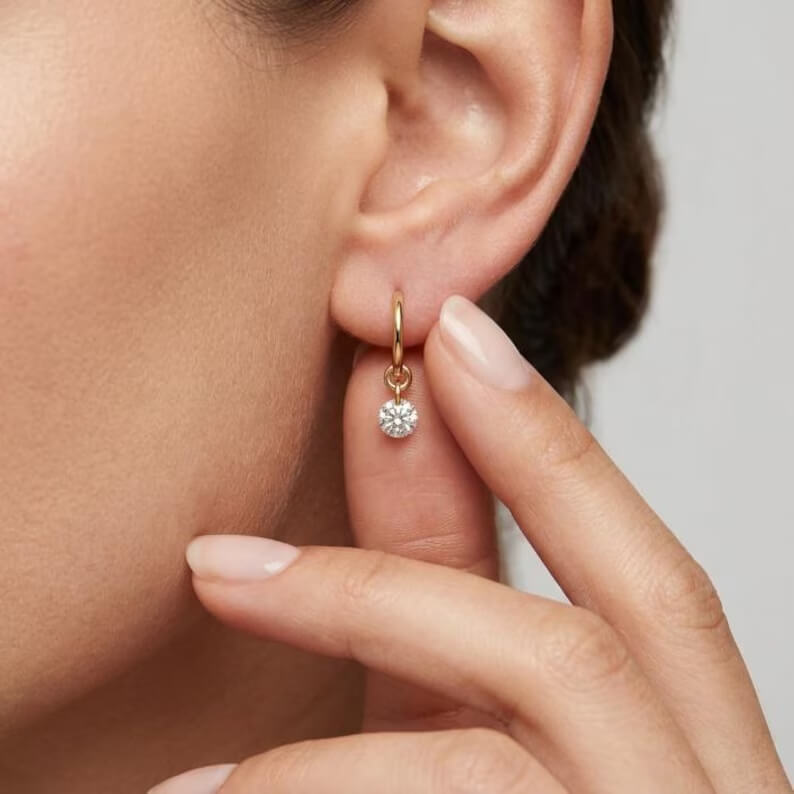 Ana Crystal Hoop Earrings