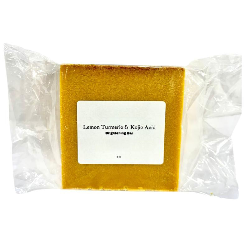 Lemon Turmeric Kojic Acid Brightening Bar Soap for Dark Spots