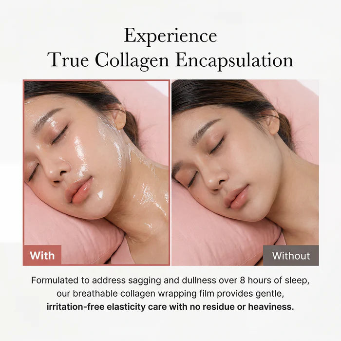 Korean Collagen Night Wrapping Mask for Dark Spots, Pores and Elasticity