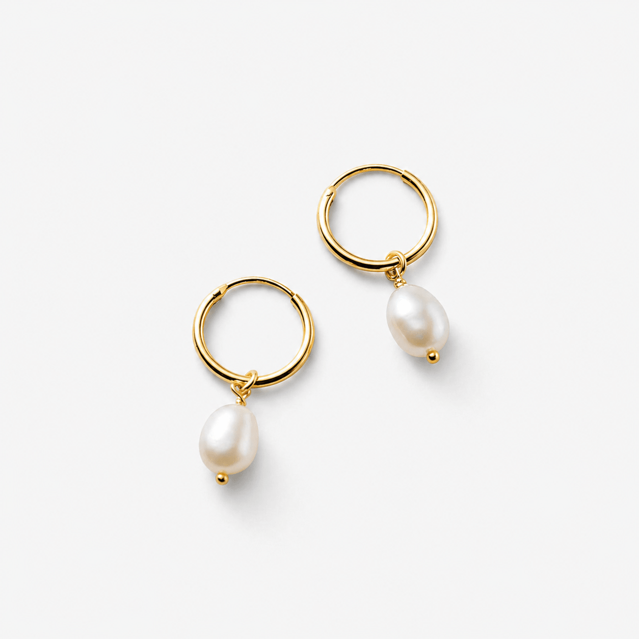 Freshwater Pearl Hoop Earrings