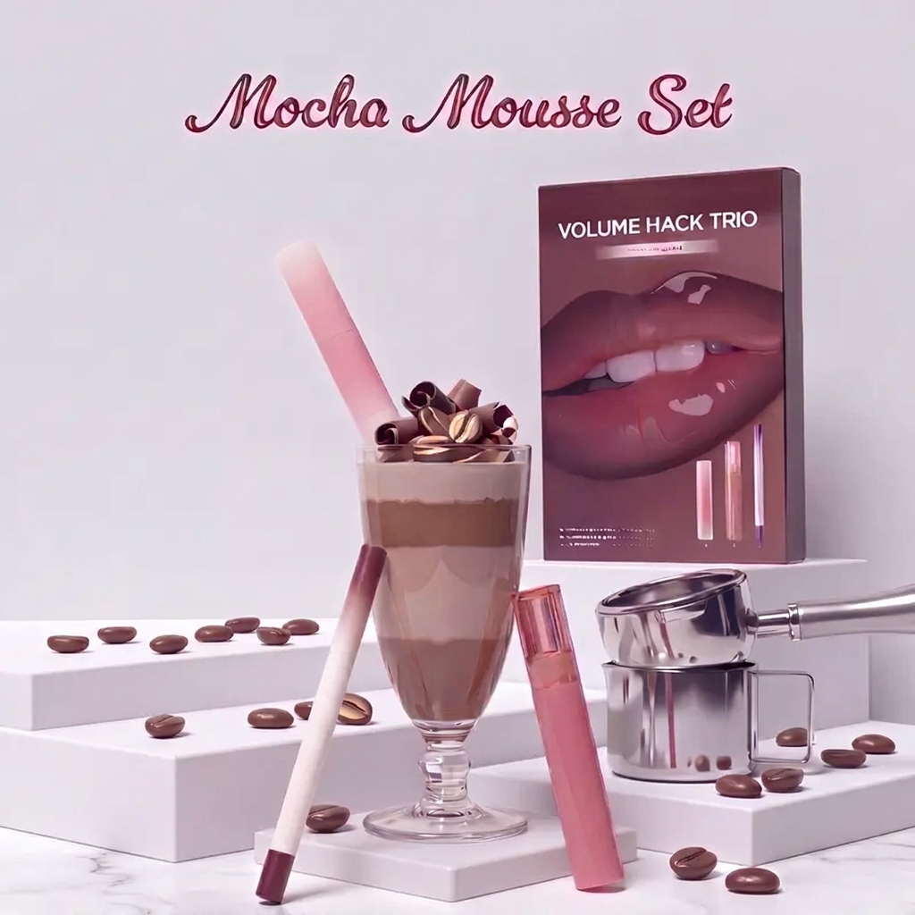 Volume Hack Trio for Fuller Lips, Plumping & Glossy Finish