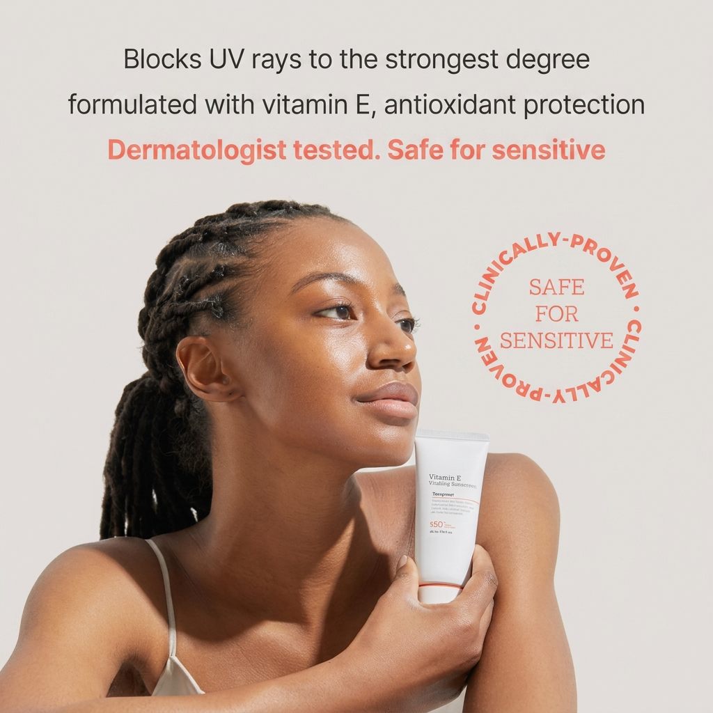 Vitamin E Vitalizing Sunscreen for Sun Protection, Hydration & SPF 50