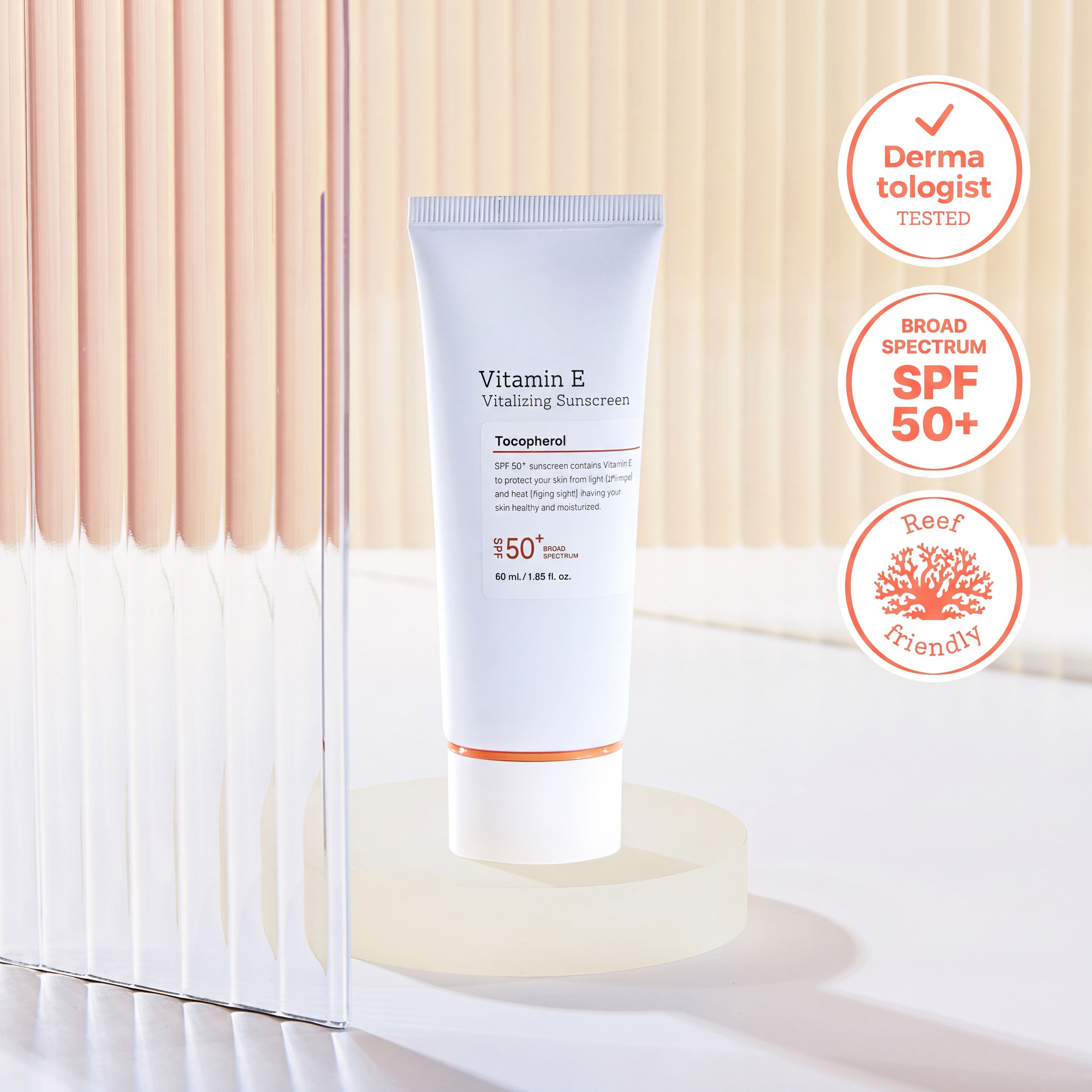 Vitamin E Vitalizing Sunscreen for Sun Protection, Hydration & SPF 50