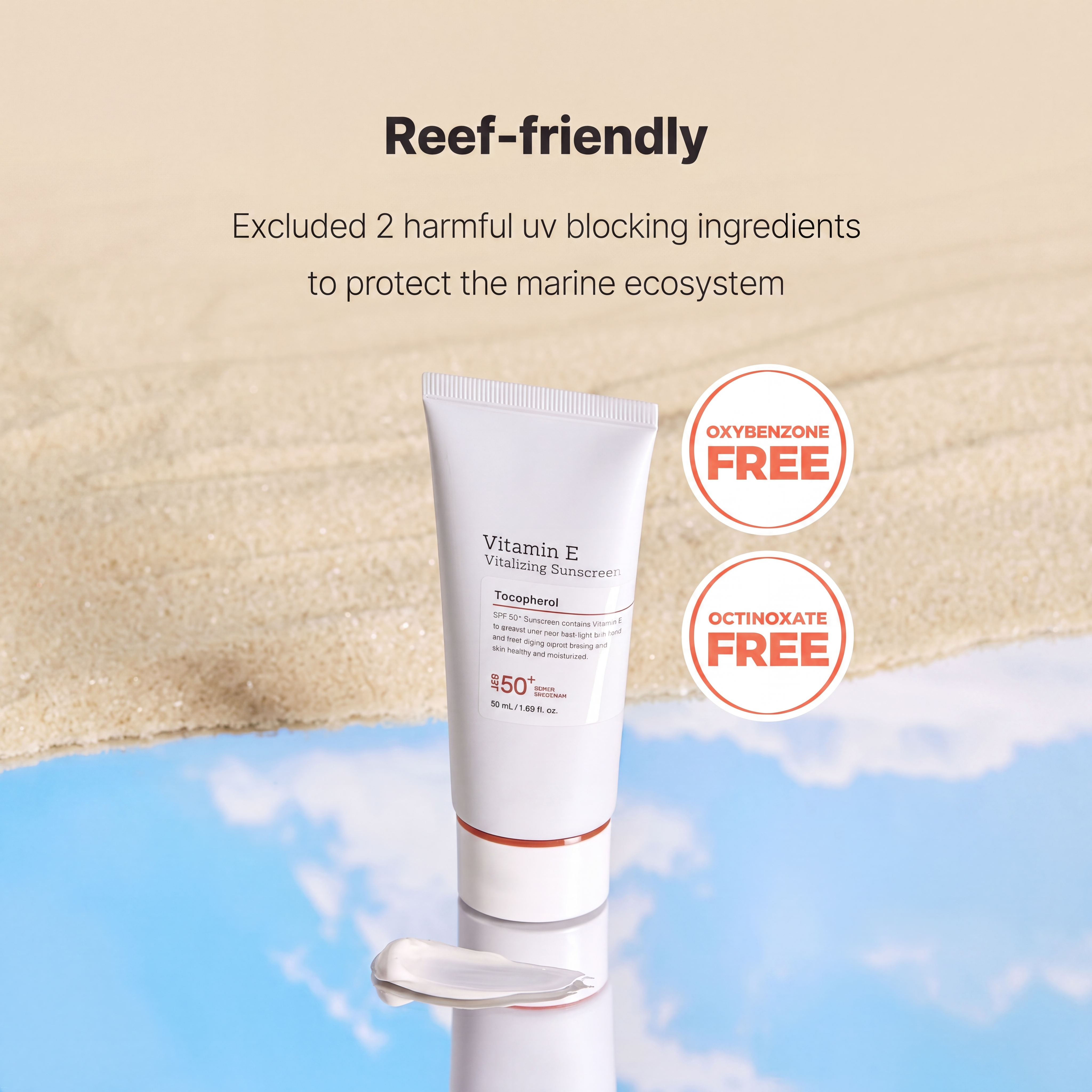 Vitamin E Vitalizing Sunscreen for Sun Protection, Hydration & SPF 50