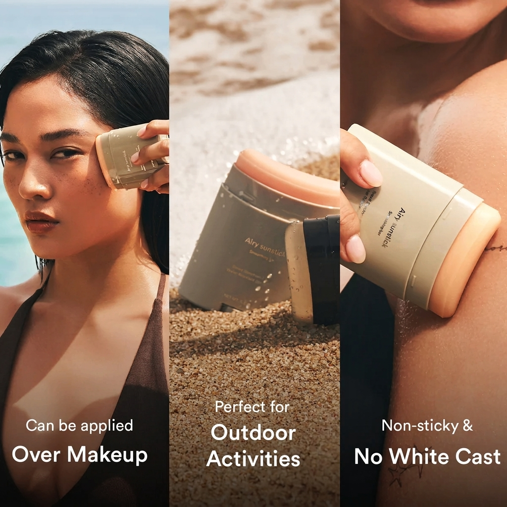 Airy Sunstick Smoothing Bar for Sun Protection, Smoothing & On-the-Go SPF