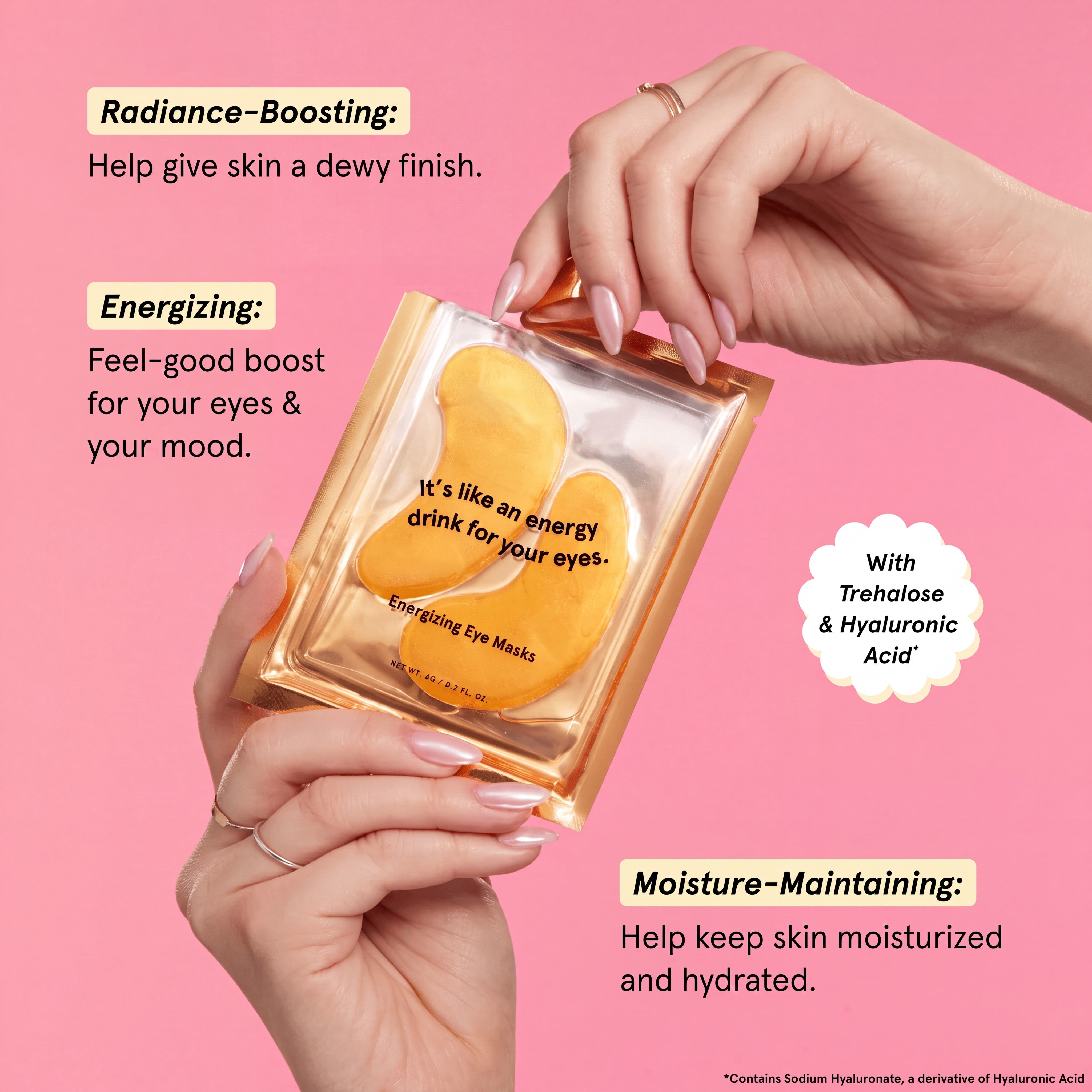 Energizing Eye Masks Korean Skincare for Under Eye Bags and Dark Circles