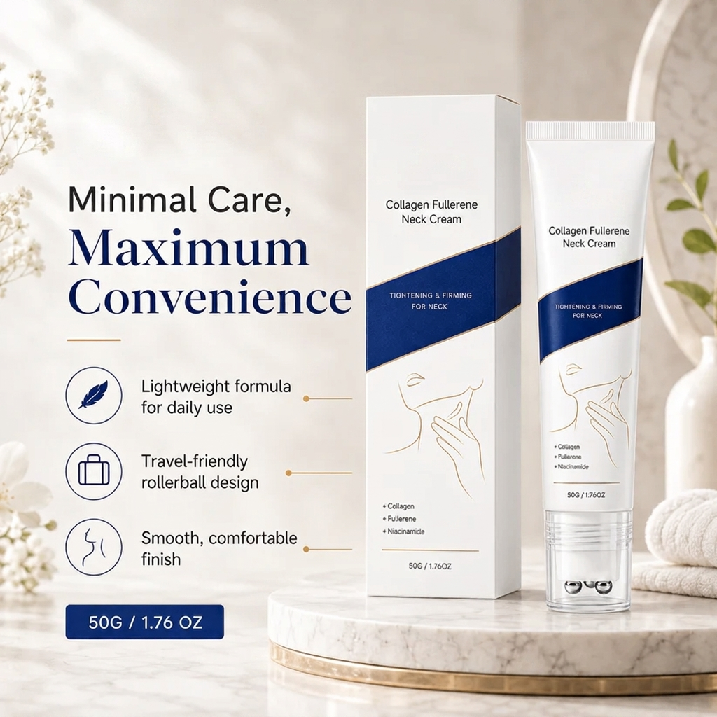 Daily Neck Firming Cream with Collagen for Wrinkles and Elasticity