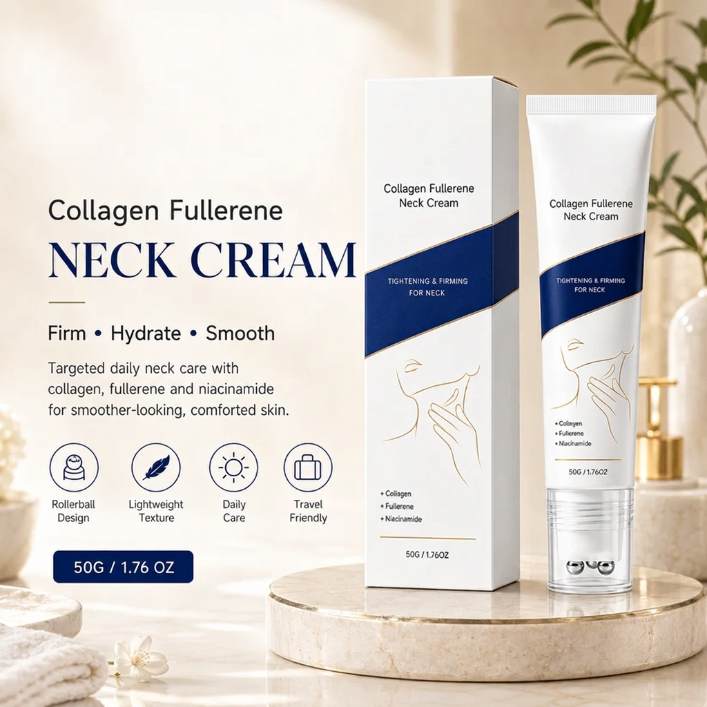 Daily Neck Firming Cream with Collagen for Wrinkles and Elasticity