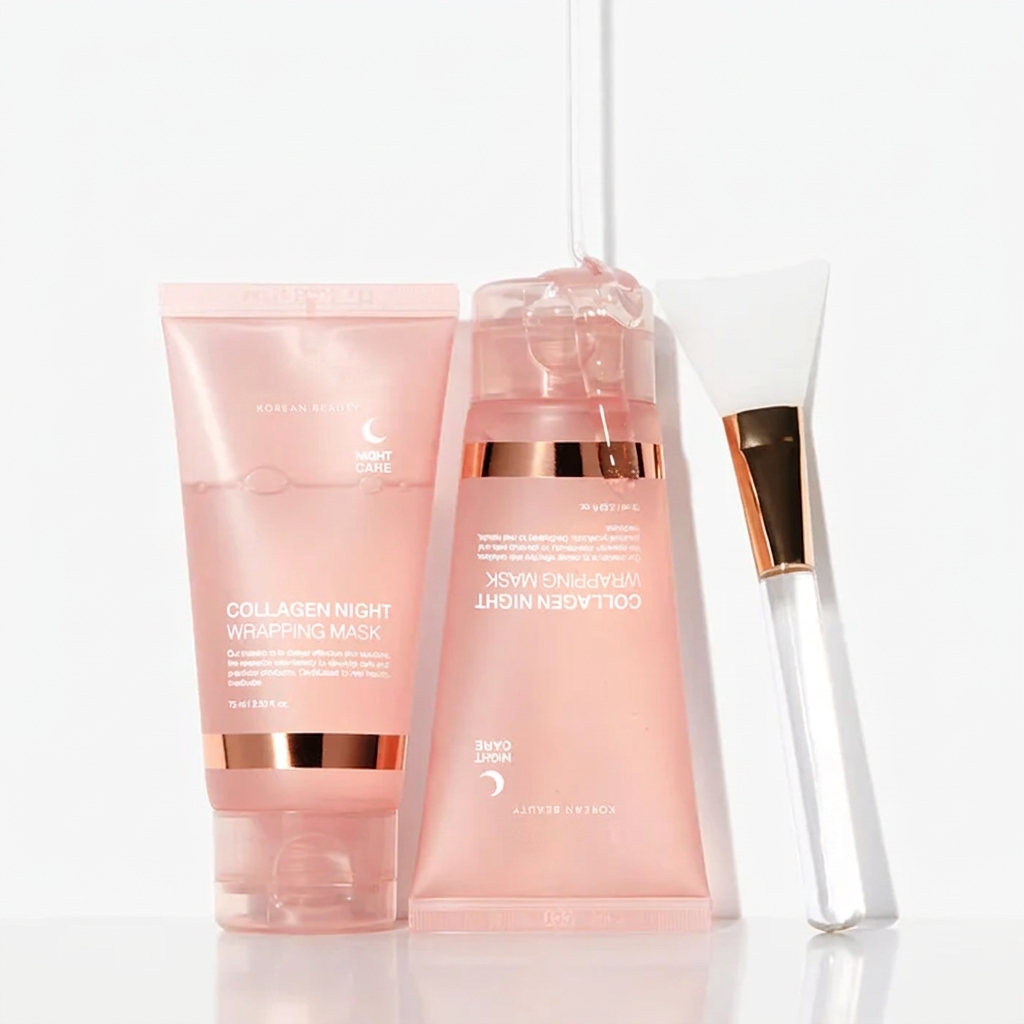 Korean Collagen Night Wrapping Mask for Dark Spots, Pores and Elasticity